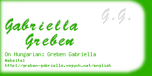 gabriella greben business card